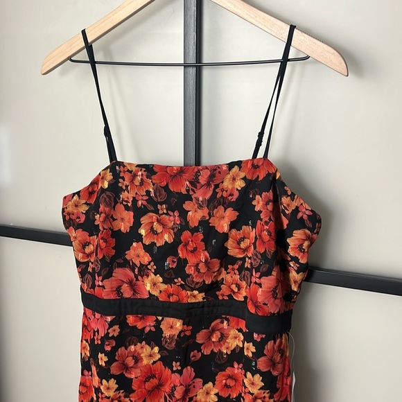 NWT NSR Midi Floral Dress Size Large - Picture 3 of 8